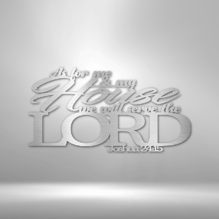 Trinx Scripture Walls Joshua Bible Verse Wall Décor Wayfair